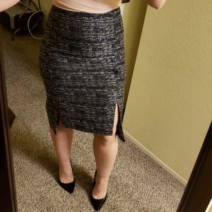 Unique slit skirt